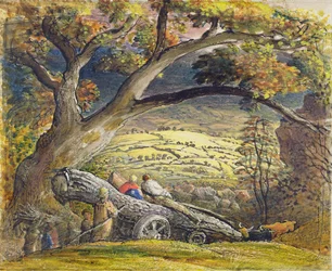 The Timber Wain, ca 1833-34 (wc und gouache på papper)